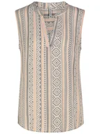 Bluzki damskie - Fresh Made Bluzka w kolorze szaro-brzoskwiniowym - miniaturka - grafika 1