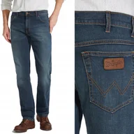 Spodnie męskie - Wrangler TEXAS Vintage Tint KLASYCZNE SPODNIE JEANSOWE CIEMNY DżINS W31 L30 - miniaturka - grafika 1