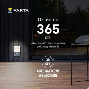 LAMPA MOTION SENSOR OUTDOOR LIGHT twin pack (2szt) VARTA - Latarki - miniaturka - grafika 2