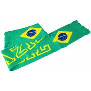 Gadżety dla kibiców - Szalik kibica Fan scarf Brazylia Brasil 120x17cm - miniaturka - grafika 1