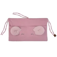 Organizery na łóżeczko - Hi Little One organizer przybornik do łóżeczka MOUSE Baby Pink/Blush - miniaturka - grafika 1