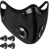 Maseczki antysmogowe - Maseczka Maska Ochronna Antysmogowa + 4 Filtry TRIZAND - miniaturka - grafika 1