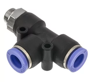 Złączka wtykowa trójnik na wąż 8mm gwint 1/8" typ T - Akcesoria pneumatyczne - miniaturka - grafika 3