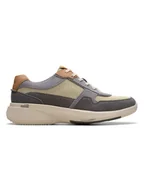 Trampki męskie - Clarks Skórzane sneakersy "Combi Lehman" w kolorze błękitno-beżowym - miniaturka - grafika 1