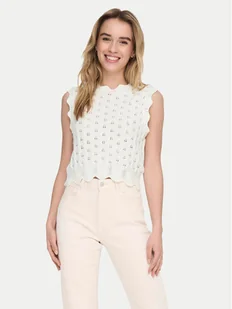 ONLY Bluzka Luna 15291602 Écru Regular Fit - Bluzki damskie - miniaturka - grafika 1