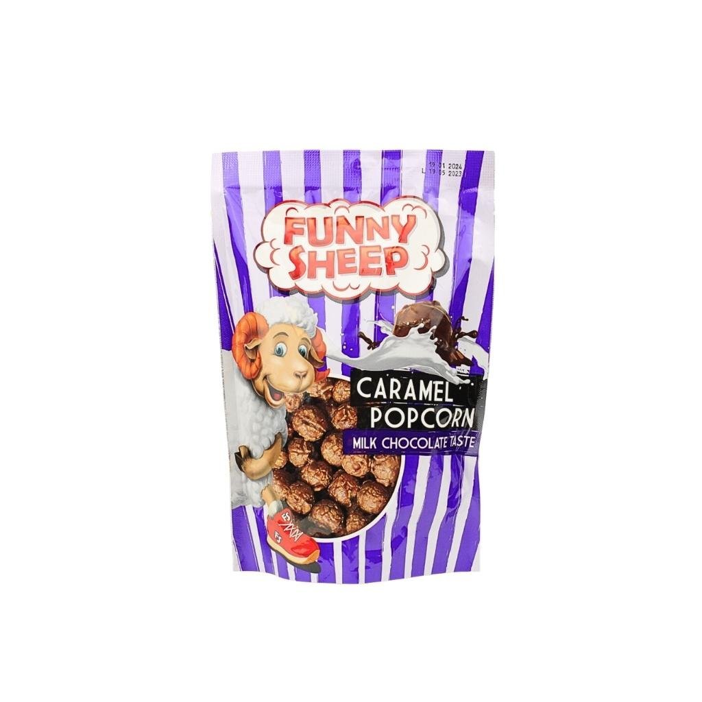 Popcorn w karmelu z mleczną czekoladą