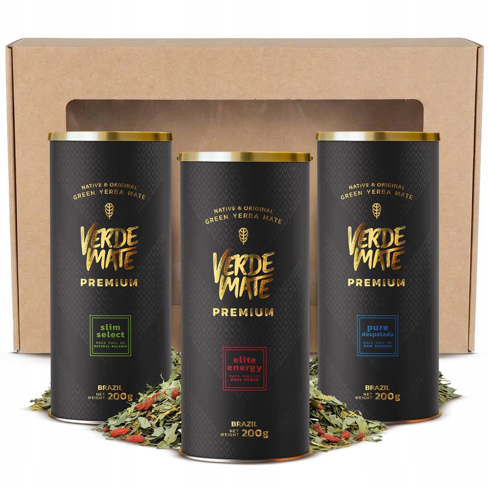 Zestaw Prezentowy Yerba Mate Verde Mate Premium 3x200g