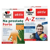 Suplementy diety - Doppelherz® aktiv A-Z Dla Niego, 30 tabletek + Doppelherz® aktiv Na prostatę Forte, 30 kapsułek ZESTAW - miniaturka - grafika 1