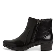 Botki damskie - Jana Damskie Softline 8-25373-41 wygodne uniwersalne buty klasyczne buty na co dzień botki, czarny, 39 EU Weit - miniaturka - grafika 1