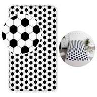 Prześcieradła dla dzieci - Piłka nożna, prześcieradło dla dzieci, bawełniane prześcieradło z gumką 90x200cm+25cm, OEKO-TEX - miniaturka - grafika 1