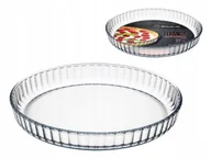 Formy do ciast - NACZYNIE ŻAROODPORNE SZKLANE POJEMNIK ŻYWNOŚĆ FORMA DO ZAPIEKANIA TARTY 27c - miniaturka - grafika 1