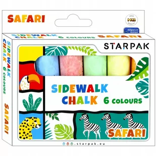 Starpak Kreda do pisania po chodniku 6 szt. - Przybory szkolne - miniaturka - grafika 1
