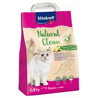 Żwirek dla kotów - Vitakraft Natural Clean, żwirek kukurydziany - 4 x 2,4 kg - miniaturka - grafika 1