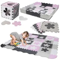Maty edukacyjne - MATA PUZZLE PIANKOWE OCHRONNA DLA DZIECI 36 ELEMENTÓW 3W1 143X143X1 - miniaturka - grafika 1