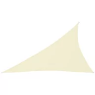 Parasole ogrodowe - vidaXL Trójkątny żagiel ogrodowy, tkanina Oxford, 3x4x5 m, kremowy vidaXL - miniaturka - grafika 1