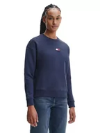 Bluzy damskie - Tommy Hilfiger Bluza Damska Tjw Tommy Center Badge Crew Granatowa Dw0Dw10402 C87 S - miniaturka - grafika 1