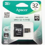 Karty pamięci - Apacer Karta pamięci Secure Digital Card U1, 32GB, micro SDHC, AP32GMCSH10U1-R, UHS-I U1 (Class 10), z adapterm - miniaturka - grafika 1