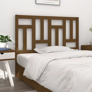 Lumarko Wezgłowie łóżka, miodowy brąz, 205,5x4x100 cm, drewno sosnowe - Inne meble do sypialni - miniaturka - grafika 1