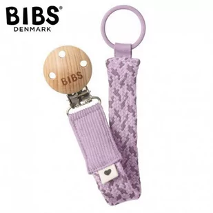 Bibs 9401111 Pacifier Braid Zawieszka Do Smoczków 100% Gots Organic Cotton Sky/Mauve - Akcesoria do smoczków - miniaturka - grafika 1