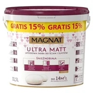 Farby wewnętrzne - Farba Magnat Ultra Matt biała 11,5l - miniaturka - grafika 1