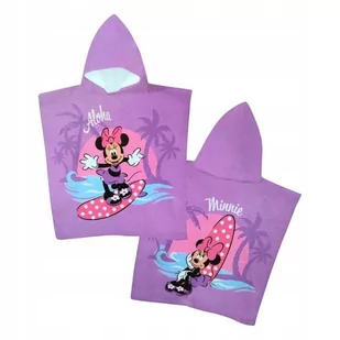 Ponczo MYSZKA MINNIE Ręcznik DZIECIĘCY z Kapturem PONCHO Okrycie kąpielowe - Okrycia kąpielowe dla dzieci - miniaturka - grafika 1