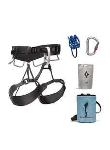 Zestaw Black Diamond Momentum 4S Harness Package - anthracite - Sprzęt wspinaczkowy - miniaturka - grafika 1