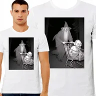 Koszulki męskie - Śmieszna Koszulka Gandalf Pchający Golluma 3380 Xl Władca Pierścieni - miniaturka - grafika 1