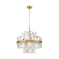 Lampy sufitowe - Duży żyrandol z kryształów P0567-08C-7GAC z serii CONSTANTINOPLE - miniaturka - grafika 1
