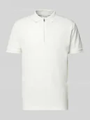 Koszulki męskie - Koszulka polo z krótkim zamkiem błyskawicznym model ‘FAVE’ - miniaturka - grafika 1