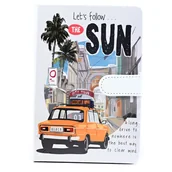 Szkolne artykuły papiernicze - ZAMYKANY NOTES PODRÓŻNIKA ZESZYT PAMIĘTNIK RÓŻNE KOLORY - miniaturka - grafika 1