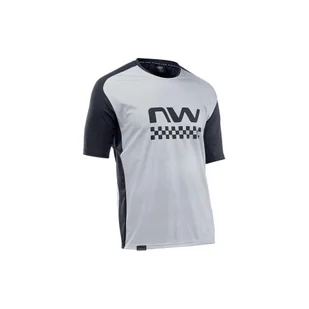 Koszulka rowerowa mtb NORTHWAVE EDGE Jersey jasna szara - Koszulki rowerowe - miniaturka - grafika 1
