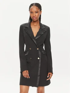 Fracomina Sukienka koktajlowa FQ24SD1008W42901 Czarny Slim Fit - Sukienki - miniaturka - grafika 1