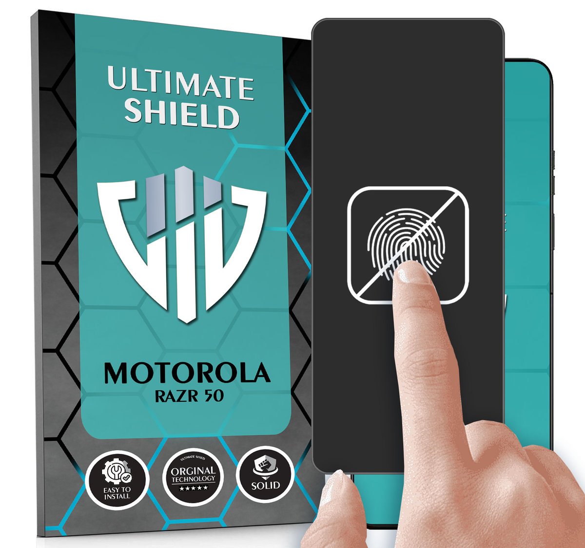 FOLIA DO MOTOROLA RAZR 50 HYDROŻELOWA MATOWA CAŁY EKRAN 5D