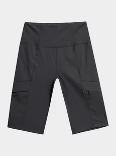 4F Legginsy sportowe w kolorze czarnym - Spodnie sportowe damskie - miniaturka - grafika 1