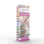 Przybory szkolne - Cienkopisy Finliner Rawmark 24 kolory - miniaturka - grafika 1