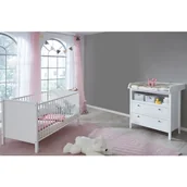Meble do sypialni - Komplet białych mebli do pokoju niemowlaka A0-R65 - miniaturka - grafika 1