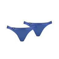 Majtki damskie - PUMA Damskie majtki typu stringi w kształcie serca, królewski błękit, L, niebieski (Royal Blue), L - miniaturka - grafika 1