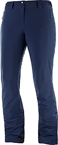 SALOMON Damskie spodnie Icemania W Icemania Pant W (1 sztuka) niebieski niebieski (Night Sky) XS/R