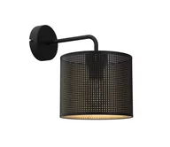 Lampy ścienne - Kinkiet LOFT SHADE 1xE27/60W/230V czarny/złoty - miniaturka - grafika 1
