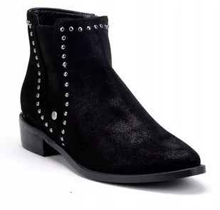 BIG STAR CZARNE DAMSKIE BOTKI SZTYBLETY BB274529 R39 - Botki damskie - miniaturka - grafika 1