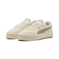 Półbuty damskie - Damskie Sneakersy PUMA CARINA MIA SD 40263801 – Beżowy - miniaturka - grafika 1
