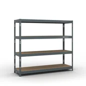 Szafy i regały magazynowe - B2B Partner Regał półkowy 1853 x 2000 x 600 mm, nośność 500 kg 540023 - miniaturka - grafika 1