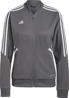 Bluzy damskie - Adidas Bluza damska Condivo 22 Track Jacket Full Zip szaro-biała HD2280 S - miniaturka - grafika 1