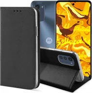 Etui i futerały do telefonów - Hello Case ETUI Z KLAPKĄ DO MOTO E32 / E32S CZARNE ZAMYKANE MAGNETYCZNE KABURA FUTERAŁ - miniaturka - grafika 1