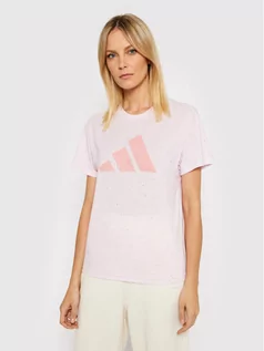 Koszulki sportowe damskie - Adidas T-Shirt Future Icons Winners 3.0 HE1706 Różowy Regular Fit - grafika 1