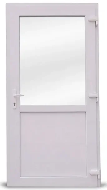 Drzwi Zewnętrzne Pcv Sklepowe 110/210 Białe