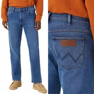 Spodnie męskie - Wrangler FRONTIER The Look DżINS PROSTE LUŹNE SPODNIE JEANSOWE W30 L34 - miniaturka - grafika 1