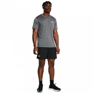 Męskie spodenki do biegania Under Armour UA Launch 7\'\' Unlined Shorts - czarne - UNDER ARMOUR - Spodnie sportowe męskie - miniaturka - grafika 1