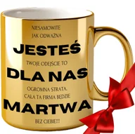 Kubki - KUBEK ZŁOTY NA POŻEGNANIE KOLEŻANKI KOLEGI Z PRACY FOTO GRAWER NADRUK - miniaturka - grafika 1