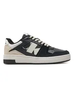 Trampki damskie - CALVIN KLEIN JEANS Skórzane sneakersy w kolorze czarno-kremowym - miniaturka - grafika 1